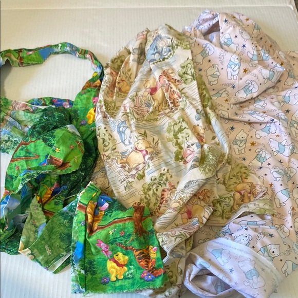 Winnie-the-Pooh | Other | Lot Of Disney Winnie The Pooh Scrap Fabric ...